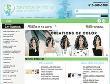 Tablet Screenshot of creationsofcolor.com